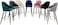 Wooden Twist Hassock Modern Cafe Dining Chair Metal Legs