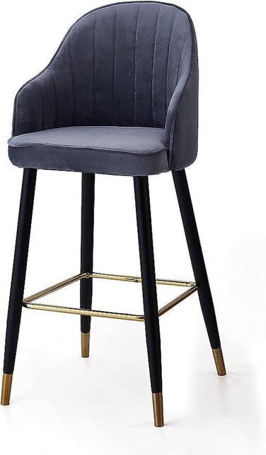 Wooden Twist Hassock Modern Cafe Dining Chair Metal Legs