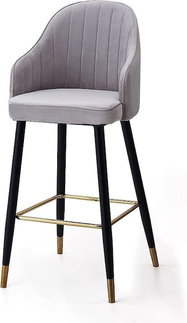 Wooden Twist Hassock Modern Cafe Dining Chair Metal Legs
