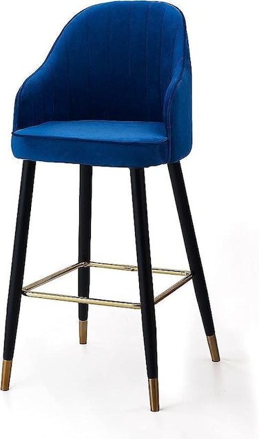 Wooden Twist Hassock Modern Cafe Dining Chair Metal Legs