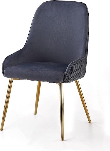 Wooden Twist Echelon Modern Cafe Dining Chair Wih Metal Legs