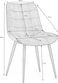 Wooden Twist Stow Design Modern Cafe Dining Chair Metal Legs