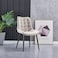 Wooden Twist Stow Design Modern Cafe Dining Chair Metal Legs