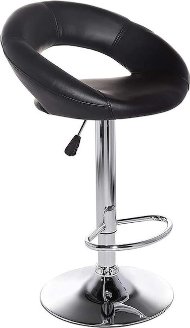Wooden Twist Motif Design Modern Studio, Cafe Chair Metal Legs