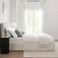 Wooden Twist Dnbeu Hydraulic Storage Bed In Soft Fabric ( Beige ) - Queen (160x200)