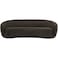 Snug Rounded Back Rich Brown Modern Boucle Sofa