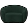 Snug Rounded Back Rich Green Modern Boucle Sofa