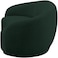 Snug Rounded Back Rich Green Modern Boucle Sofa