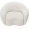 Snug Rounded Back Rich Cream Modern Boucle Sofa