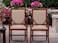 Wood Standard Arm Cushioned Comfort Back Rest Seating Chair (Sheesham Wood)