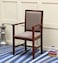 Wood Standard Arm Cushioned Comfort Back Rest Seating Chair (Sheesham Wood)