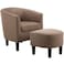 Wooden Twist Elenk Teak Wood Sleeper Chair with Ottoman Stool