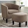 Wooden Twist Elenk Teak Wood Sleeper Chair with Ottoman Stool