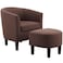 Wooden Twist Elenk Teak Wood Sleeper Chair with Ottoman Stool