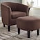 Wooden Twist Elenk Teak Wood Sleeper Chair with Ottoman Stool