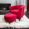 Wooden Twist Elenk Teak Wood Sleeper Chair with Ottoman Stool