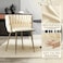 Wooden Twist Woven Back Dining Chair with Metal Legs - Ideal for Cafe, Restaurant, and Home D&eacute;cor - Beige