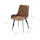 Wooden Twist Modern Margin Living Room Dining Chair ( Pack of 1 )