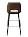 Wooden Twist Disc High Longer Metal Kitchen Counter Armless Chair