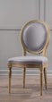 Phinnaeus Fabric Dining Chair Modern Premium Teak Wood Natural Finish