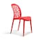 Wooden Twist Flexile Strong Modern Back Stacking Chair Stylish Dining Chair for Plastic Cafe Restaurant, Indoor &amp; Outdoor Use