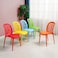 Wooden Twist Flexile Strong Modern Back Stacking Chair Stylish Dining Chair for Plastic Cafe Restaurant, Indoor &amp; Outdoor Use