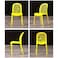Wooden Twist Flexile Strong Modern Back Stacking Chair Stylish Dining Chair for Plastic Cafe Restaurant, Indoor &amp; Outdoor Use