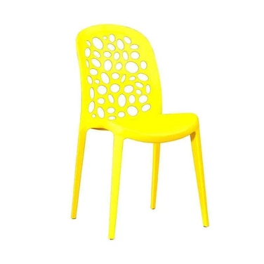 Wooden Twist Flexile Strong Modern Back Stacking Chair Stylish Dining Chair for Plastic Cafe Restaurant, Indoor &amp; Outdoor Use