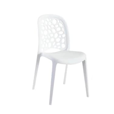 Wooden Twist Flexile Strong Modern Back Stacking Chair Stylish Dining Chair for Plastic Cafe Restaurant, Indoor &amp; Outdoor Use