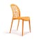 Wooden Twist Flexile Strong Modern Back Stacking Chair Stylish Dining Chair for Plastic Cafe Restaurant, Indoor &amp; Outdoor Use