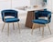 Wooden Twist Woven Carved Backrest Velvet Upholstery and Metal Legs Elegant Seating Dining Chair for Cafe, Restaurant, and Home