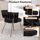 Wooden Twist Woven Carved Backrest Velvet Upholstery and Metal Legs Elegant Seating Dining Chair for Cafe, Restaurant, and Home