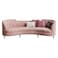 Modern Vintage Encompass Tufted Tropez 3 Seater Sofa with Four Cushion (Pink)