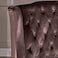 Wooden Recessed Arm Loveseat Bench (2 Seater, Chocolate)