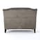 Wooden Recessed Arm Loveseat Bench (2 Seater, Grey)