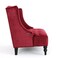 Wooden Recessed Arm Loveseat Bench (2 Seater, Maroon)