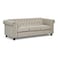 Wooden Twist Destro Premium Living Room Chesterfield 3 Seater ( Beige )