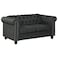Wooden Twist Destro Premium Living Room Chesterfield 2 Seater ( Dark Grey )