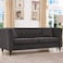 Wooden Twist Fresco Premium Living Room Chesterfield 3 Seater Sofa ( Brown )