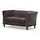 Wooden Twist Fresco Premium Living Room Chesterfield 2 Seater Sofa ( Brown )