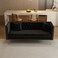 Wooden Twist Opulent Modern Sofa Elegant Velvet Seating 3 Seater Sofa Set