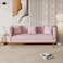 Wooden Twist Opulent Modern Sofa Elegant Velvet Seating 3 Seater Sofa Set