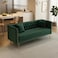 Wooden Twist Opulent Modern Sofa Elegant Velvet Seating 3 Seater Sofa Set