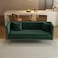 Wooden Twist Opulent Modern Sofa Elegant Velvet Seating 3 Seater Sofa Set