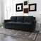 Wooden Twist Luxe Velvet Modern 3 Seater Sofa Set
