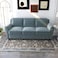 Wooden Twist Luxe Velvet Modern 3 Seater Sofa Set