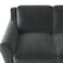 Wooden Twist Luxe Velvet Modern 3 Seater Sofa Set
