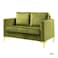 Wooden Twist Avi&oacute;n Solid Wood Loveseat 2-Seater Bench with Two Cushions