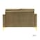 Wooden Twist Avi&oacute;n Solid Wood Loveseat 2-Seater Bench with Two Cushions