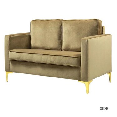 Wooden Twist Avi&oacute;n Solid Wood Loveseat 2-Seater Bench with Two Cushions